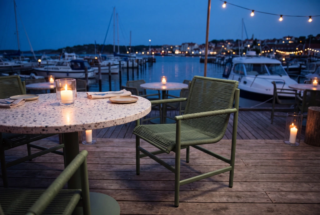 String A TEX Dining Armchair setting