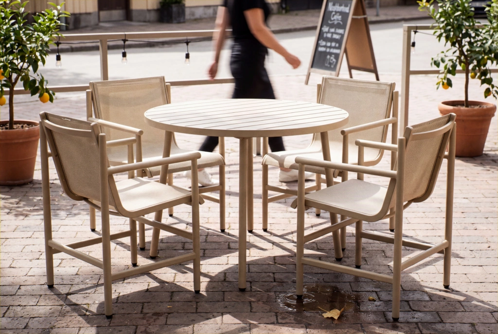 String A TEX Dining Armchair setting