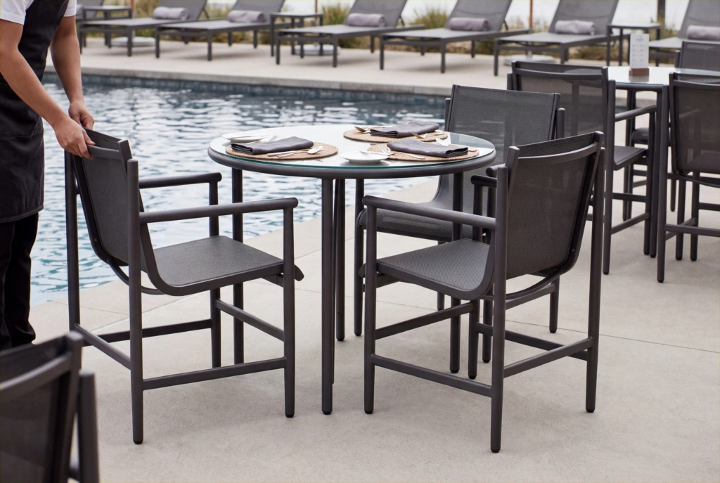 String A TEX Dining Armchair setting
