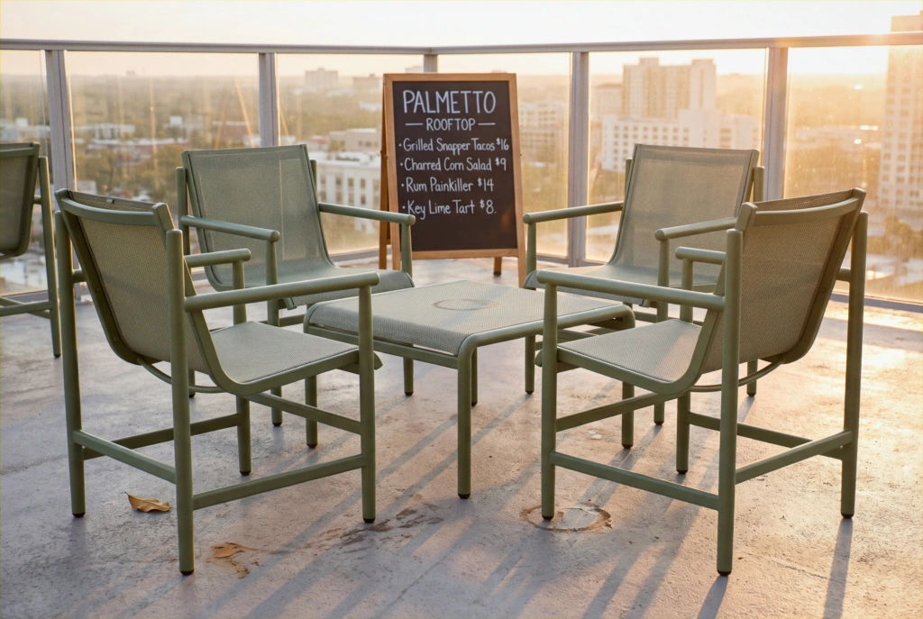 String A TEX Dining Armchair setting