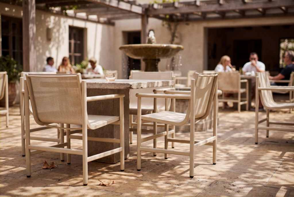 String A TEX Dining Armchair setting