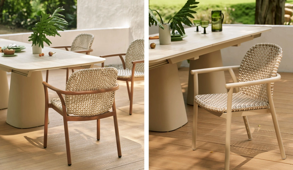 Lille A Rope outdoor dining setting