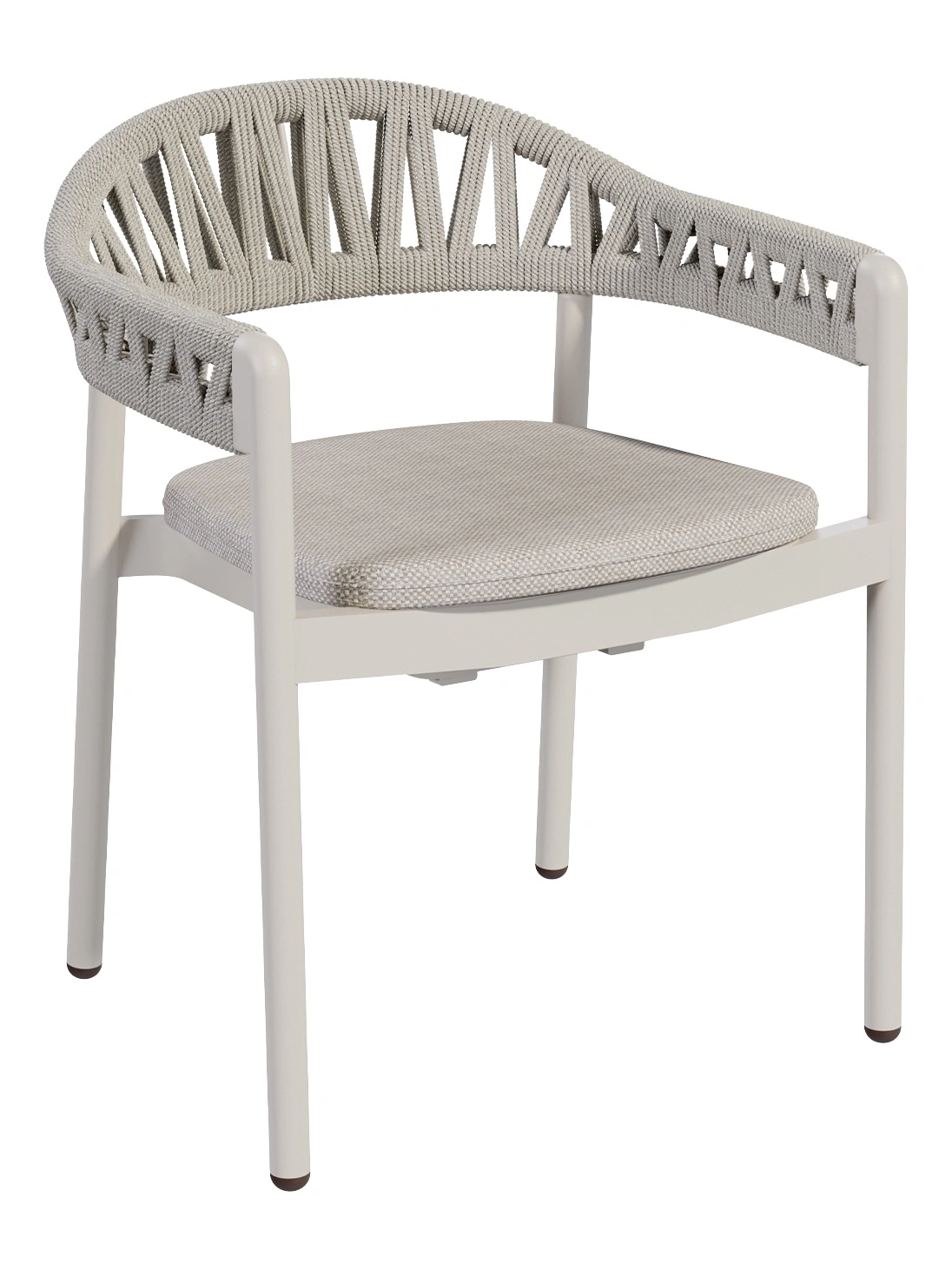 Zulu A Armchair Zulu A Armchair - white frame, front view