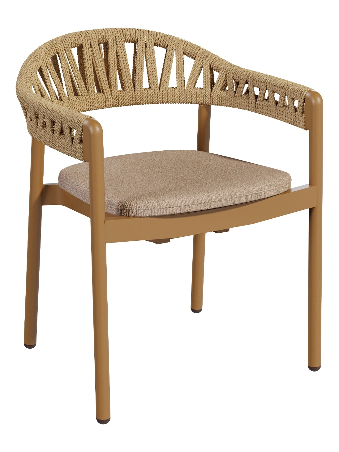 Zulu A Armchair Zulu A Armchair - gold frame, front view